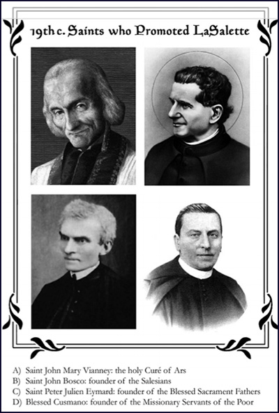 saints who approved la salette